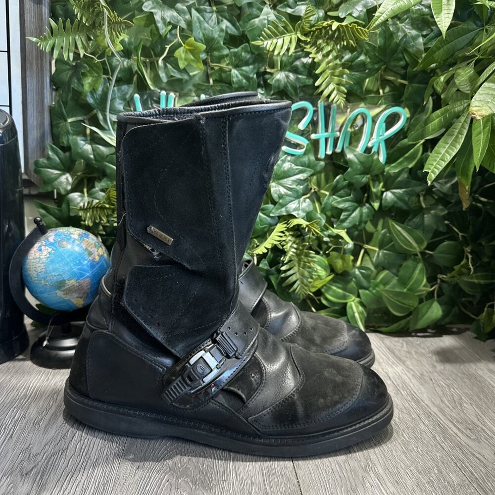 LIKNU Sidi Canyon Gore-Tex Motorcycle Riding Boots Black Touring Mens Sz 13 M